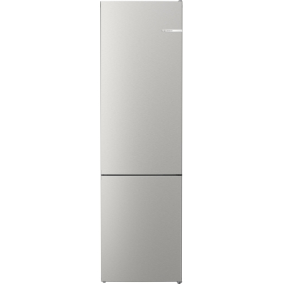 BOSCH KGN392IBF, fridge-freezer combination, 203 x 60 cm, brushed steel with anti-fingerprint, series 4, EEK: B, with 5 year guarantee!