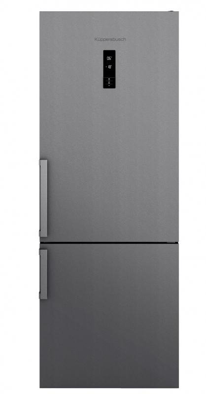 Küppersbusch FKG 7500.1 E, freestanding refrigerator and freezer combination 70 cm, stainless steel front, EEK: D, with 5 year guarantee!