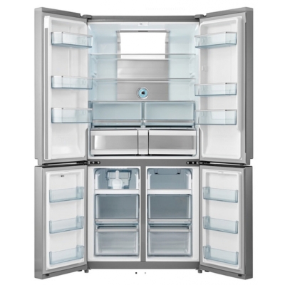 Küppersbusch FKG 9650.0 E, side-by-side refrigerator and freezer 91 cm, stainless steel look, EEK: E, with 5 year guarantee!