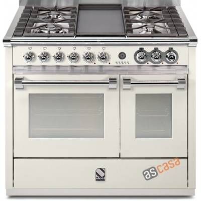 Сталь Ascot 100, плита, 100 см, многофункциональная, цвет Nuvola, A10FF-4BNA, с гарантией 5 лет!