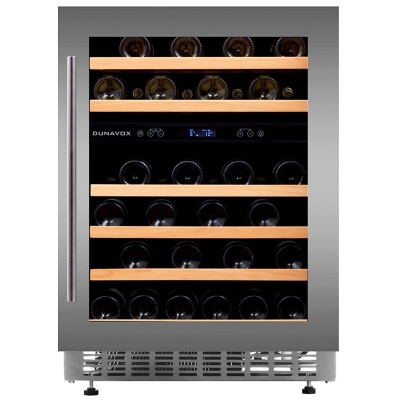 Dunavox Flow 46D, undercounter wine refrigerator, stainless steel, DAUF-46.145DSS. With a 3 year guarantee!