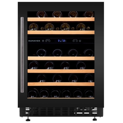 Dunavox Flow 46D, undercounter wine refrigerator, black, DAUF-46.145DB. With a 3 year guarantee!