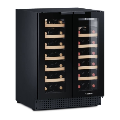 Dometic D42B, wine refrigerator with two zones, 42 bottles, black, EEK: G