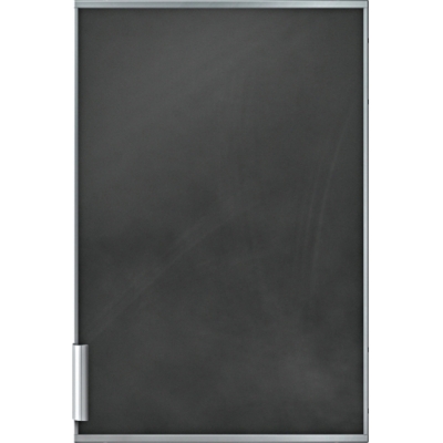 Neff decorative door front with aluminum frame and aluminum handle, slate, KF1213S0