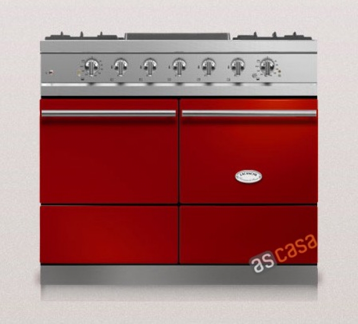 Lacanche Cluny Modern, cooking station, 100 cm, color cherry red, with 5 year guarantee!