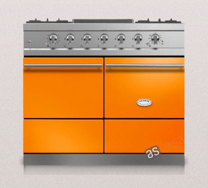 Lacanche Cluny Modern, cooking station, 100 cm, color tangerine, with 5 year guarantee!