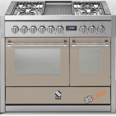 Terasest Genesi 100, pliit, 100 cm, Combisteam, värv Sabbia, G10SF-6WSA, garantiiga 5 aastat!