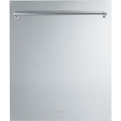 SMEG KIT6CXF stainless steel front with anti-finger protection and door handle in Classici design