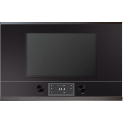 Küppersbusch MR 6330.0 S2, microwave, 38 cm, right-hand hinge, Black Chrome, with 5 year guarantee!