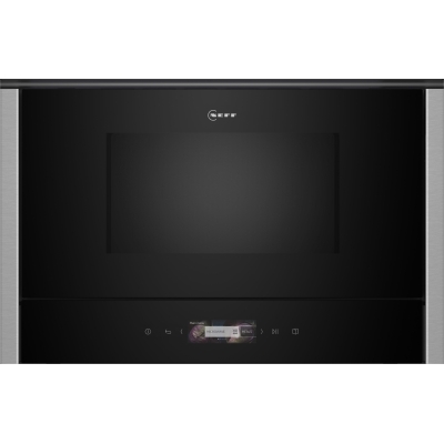 Neff NR4WR21N1, built-in microwave oven, right-hand hinge, stainless steel, with 5-year guarantee!