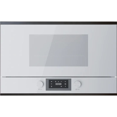 Küppersbusch ML 6330.0 W2, microwave, 38 cm, left-hand stop, white / black chrome, with 5 year guarantee!