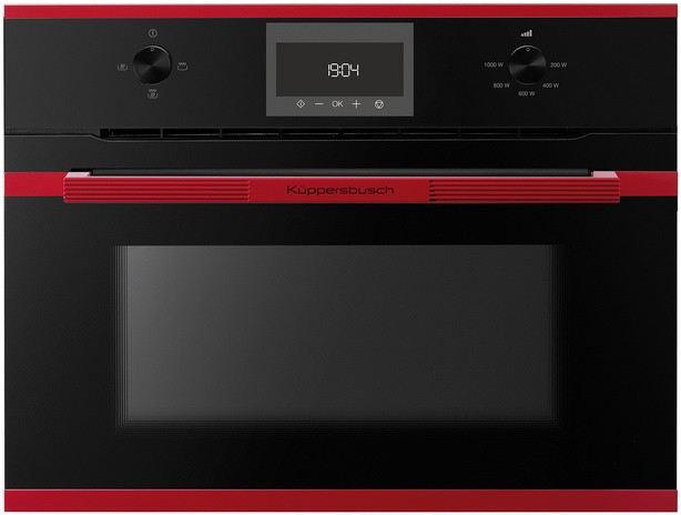 Küppersbusch CM 6330.0 S8, microwave, black / hot chilli, with 5 year guarantee!