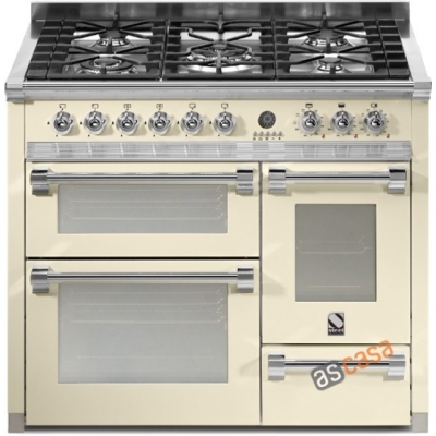 Steel Ascot 100, range cooker, 100 cm, multifunction, 3 ovens, color cream, A10FFF-4TCR, with 5 year guarantee!