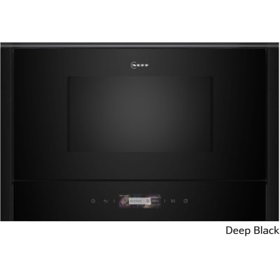 Neff NL9WR21Y1, built-in microwave, left hinged, Deep Black Z9038DY0, WITH 7 YEAR WARRANTY