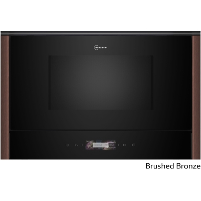 Neff NR9WR21Y1, built-in microwave, right hinged, brushed bronze Z9038BY0, WITH 7 YEAR WARRANTY