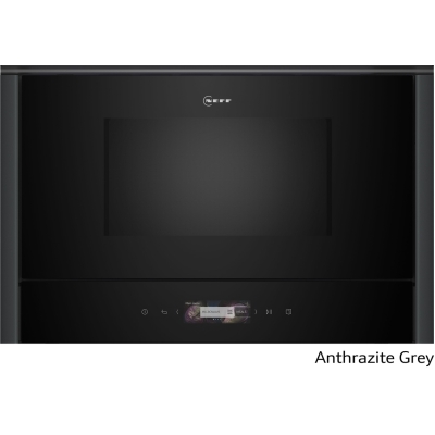Neff NR9WR21Y1, built-in microwave, right hinged, Anthracite Gray Z9038AY0, WITH 7 YEAR WARRANTY