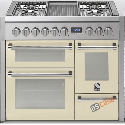 Steel Genesi 100, range cooker, 100 cm, multifunction, 3 ovens, color cream, G10FFF-4TCR, with 5 year guarantee!