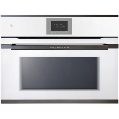 Küppersbusch CBM 6550.0 W2, oven with microwave, white / black chrome, with 5 year guarantee!