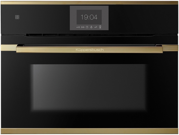 Küppersbusch CBM 6550.0 S4, oven with microwave, black / gold, with 5 year guarantee!