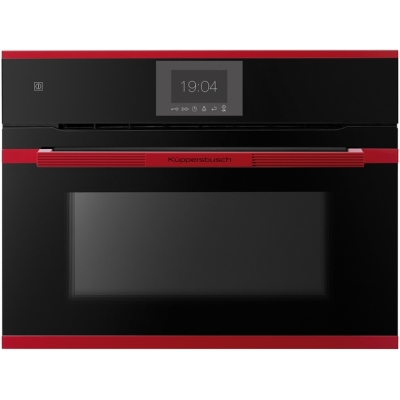 Küppersbusch CBM 6550.0 S8, oven with microwave, black / hot chilli, with 5 year guarantee!
