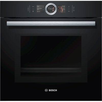Bosch HMG6764B1, built-in oven with microwave function, Series 8, black, with 5 year guarantee!