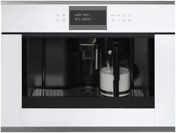 Küppersbusch CKV 6550.0 W3, fully automatic coffee machine white / silver chrome, with 5 year guarantee!
