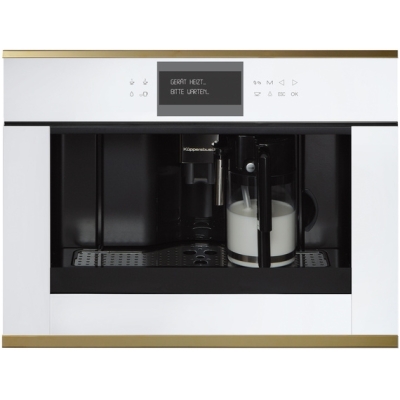 Küppersbusch CKV 6550.0 W4, fully automatic coffee machine white / gold, with 5 year guarantee!