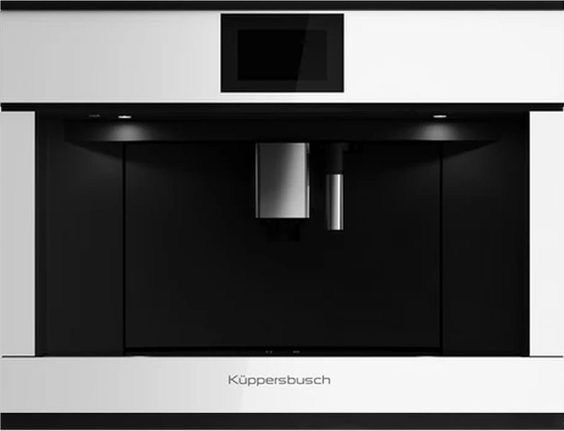 Küppersbusch CKV 6800.0 W5, полностью автоматическая кофемашина белый/черный бархат, с гарантией 5 лет!