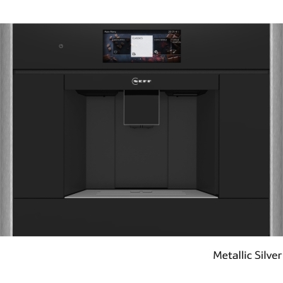 Neff CL9TX11Y0, built-in fully automatic coffee machine, metallic silver ZC045MY0, WITH 7 YEAR WARRANTY