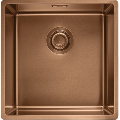 Franke Mythos Masterpiece BXM 210/110-40 sisseehitatud kraanikauss - SlimTop, ümmargune nupp, vask, 127.0662.649