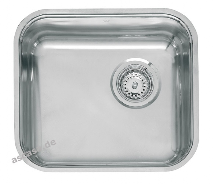 Reginox L18 4035 KG-CC (304) without overflow, can be installed as a top sink, flush sink and undermount sink