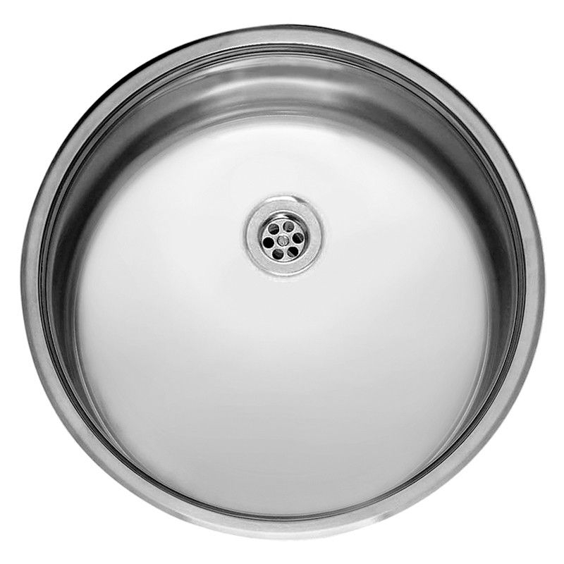 Reginox L18 390 VP-CC 10cm deep (304) built-in/top-mounted sink, polished stainless steel, R25635