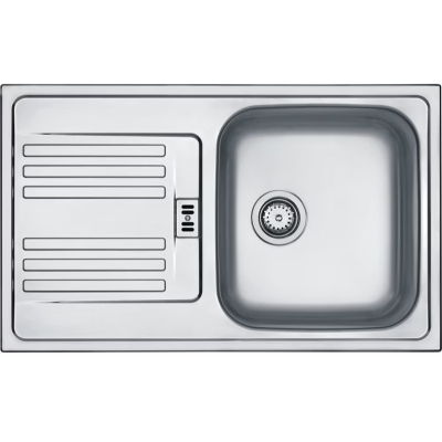 Franke Euroform EFL 614-78 built-in sink eccentric valve, smooth stainless steel, 101.0024.026
