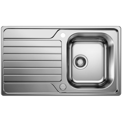 Blanco Dinas 45 S матовая нержавеющая сталь, двусторонняя раковина, 523378