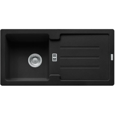 Franke Strata STG 614 Fragranit DuraKleen Plus, strainer basket stopper, color matt black, 114.0657.826