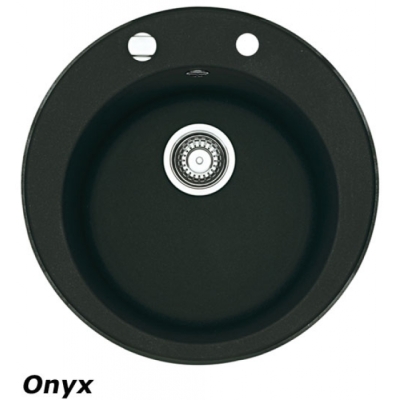 Franke Pamira ROG 610-41 Fragranit DuraKleen Plus, kurna korv ekstsentriline, värviline onyx, 114.0199.717, 10825