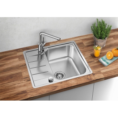 Blanco Lemis 45 S-IF Mini lame velg, roostevabast terasest harjatud viimistlus, 525114