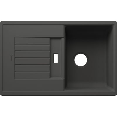 Blanco Zia 45 S Silgranit PuraDur 2, color volcano gray, 527382