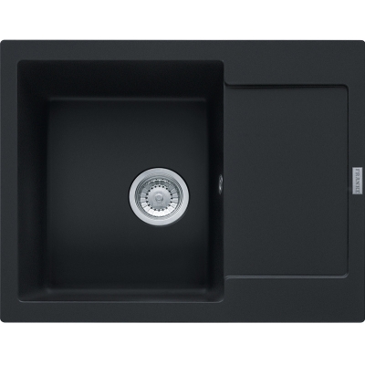 Franke Maris MRG 611-62, Fragranit+, push button valve, color matt black, 114.0627.368, 12720