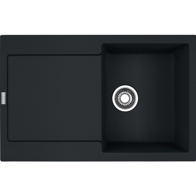 Franke Maris MRG 611 Fragranit+, кнопочный клапан, цвет черный матовый, 114.0627.366, 12710