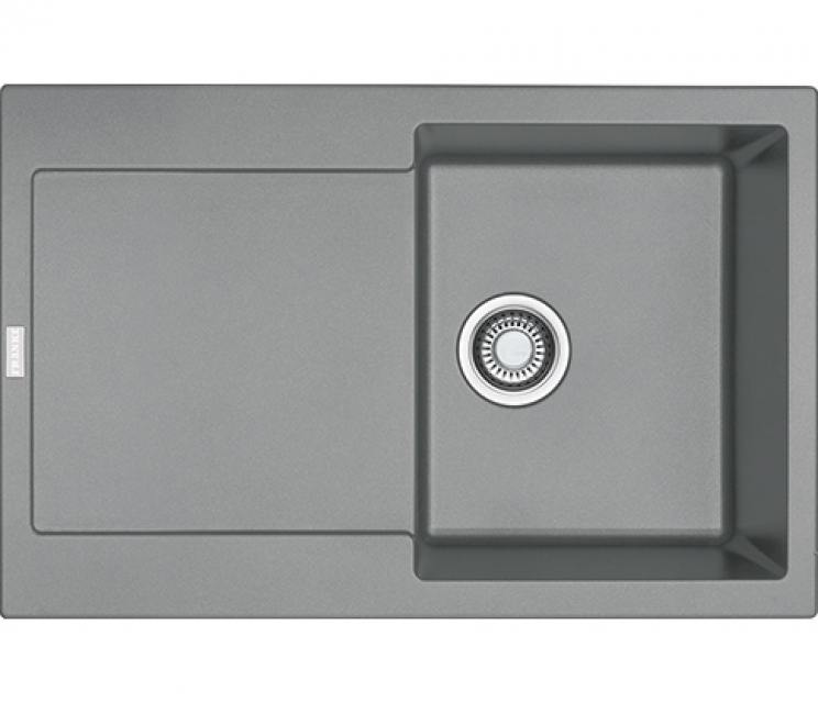 Franke Maris MRG 611 Fragranit+, push button valve, color stone gray, 114.0477.487, 11716