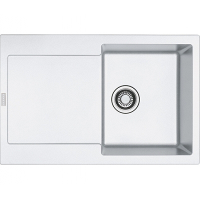 Franke Maris MRG 611 Fragranit+, push button valve, color Glacier, 114.0477.488, 11852