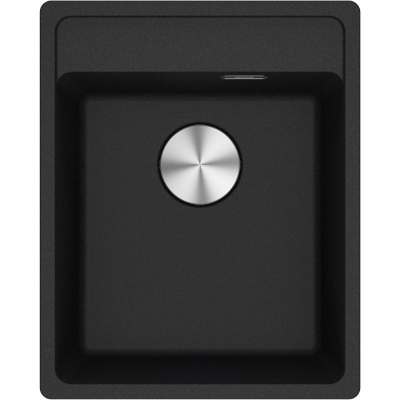 Franke Maris MRG 610-37 A Fragranit+, смеситель для встраиваемой мойки, кнопочный клапан, Оникс, 114.0658.140