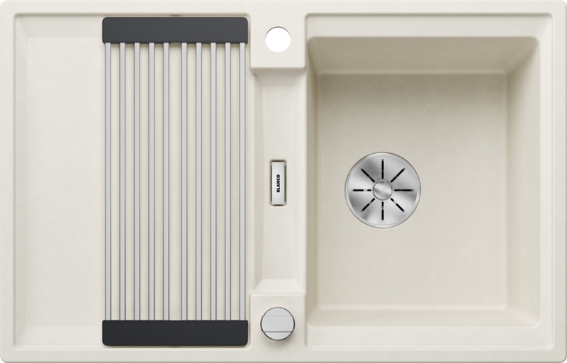 Blanco Adira 45 S built-in sink Silgranit PuraDur, color soft white, InFino drain, 527590