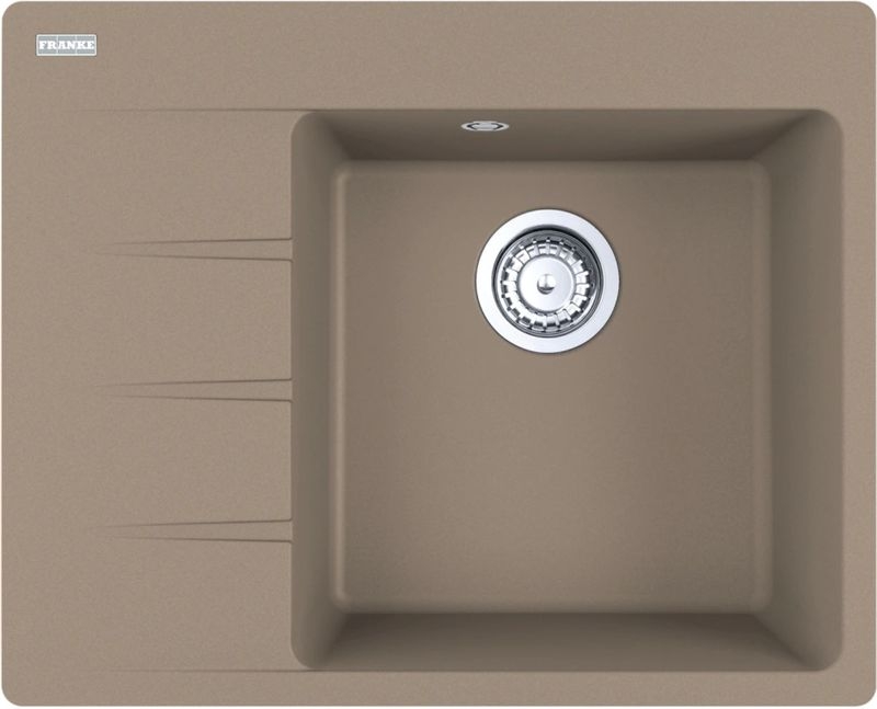 Franke Centro CNG 611-62 A Fragranit DuraKleen Plus, basin on the right, color cashmere, 114.0685.108