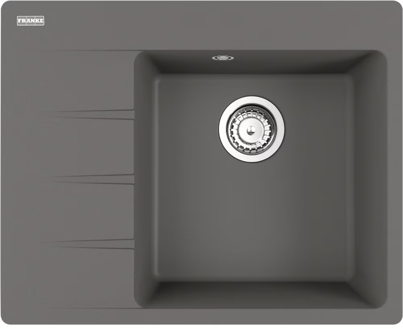 Franke Centro CNG 611-62 A Fragranit DuraKleen Plus, basin on the right, color stone gray, 114.0627.671