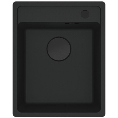 Franke Maris MRG 610-37 A Fragranit+, смеситель для встраиваемой раковины, ручное управление, коллекция Black Matt-Black, 114.0658.583
