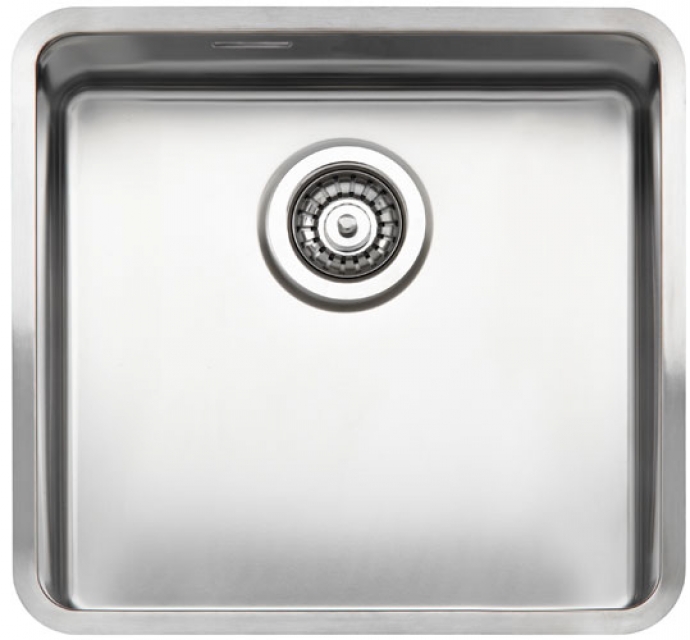 Reginox Kansas 40x40, can be installed as a top sink, flush sink and undermount sink