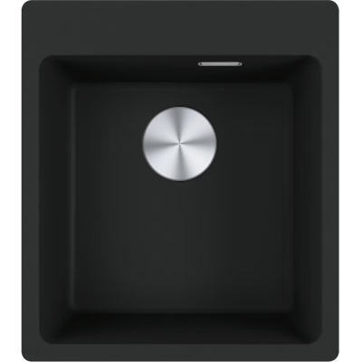 Franke Maris MRG 610-39 A, Fragranit DuraKleen Plus sisseehitatud valamu, värvus Must Matt, sulgurklapp, 114.0658.420