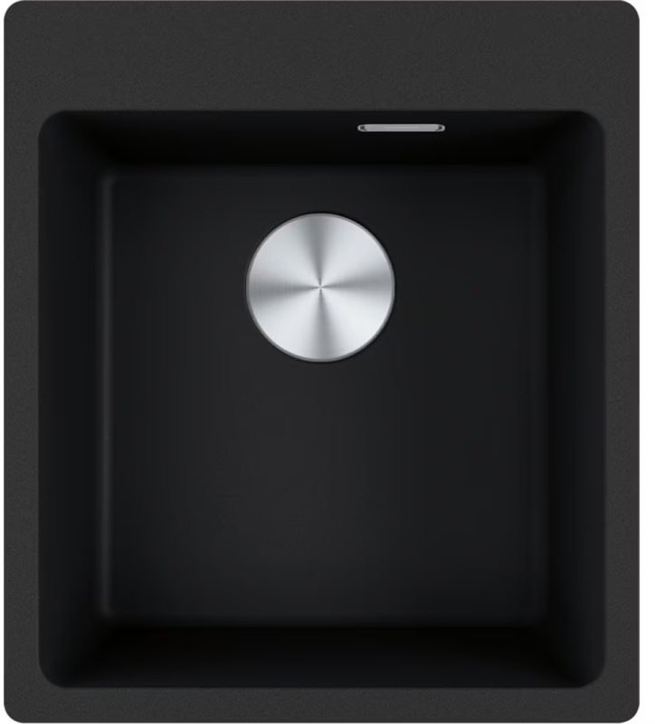 Franke Maris MRG 610-39 A, built-in sink Fragranit DuraKleen Plus, color onyx, stopper valve, 114.0658.491